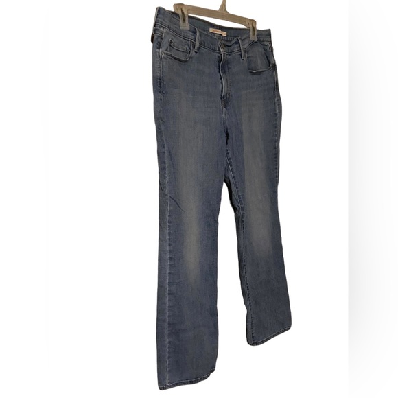 Levi’s505 Straight Jeans Women’s Size 16 Blue Light Wash Denim Stretch MidRise - Picture 16 of 16